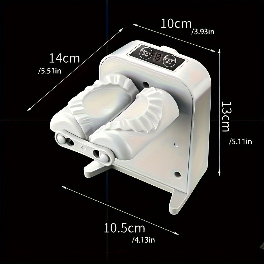 Máquina eléctrica para hacer empanadillas - 1 unidad, 2023 USB recargable automática para presionar masa, herramienta para moldear empanadillas y tartas caseras, material PP, batería de polímero de 600 mAh, hace 1500 empanadillas por carga, artilugio de