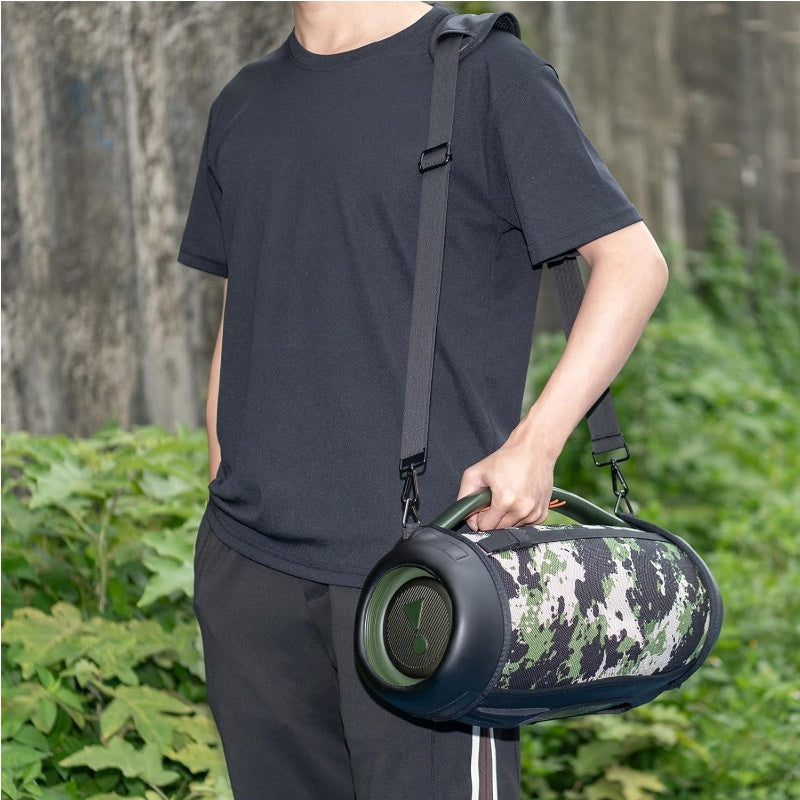 Estuche Protector PU para Boombox 3 sin varillas, Bolsa de Almacenamiento Diagonal EVA God of War con Material PU de Alta Calidad en Ambos Lados, Diseño Resistente y Duradero, Correa Ajustable de Nylon 70cm-138cm, Incluye Correa de Hombro, Solo Funda Pro