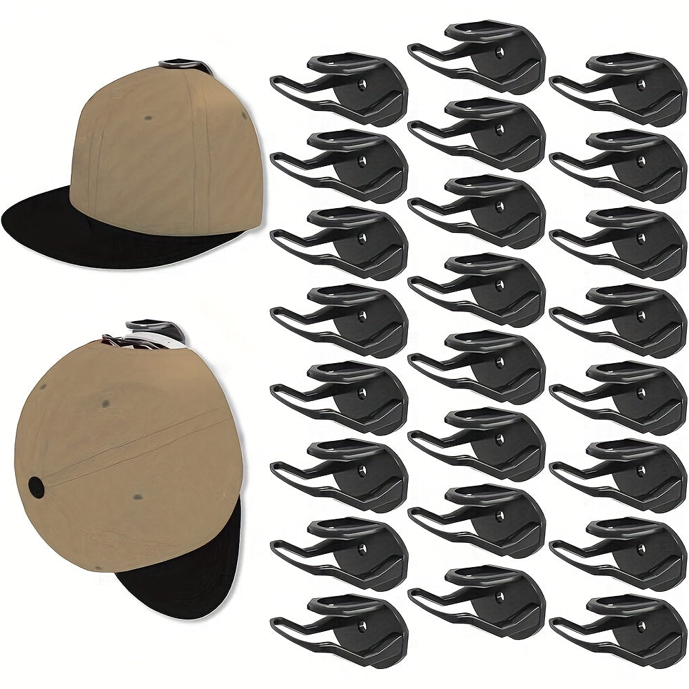 4/8/12/24 ganchos adhesivos para sombreros, soporte resistente para gorras de béisbol, organizador minimalista de sombreros para decoración del hogar, colgador de pared para gorros