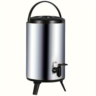 6L/8L/10L Bolsa Aislada - Acero Inoxidable de Grado Alimenticio, Tapón de Un Solo Toque y Gran Capacidad Plegable con Asa, Ideal para Acampar, Tiendas y Fiestas, Bolsa de Fiesta | Bolsa de Acero Inoxidable | Aislamiento Duradero
