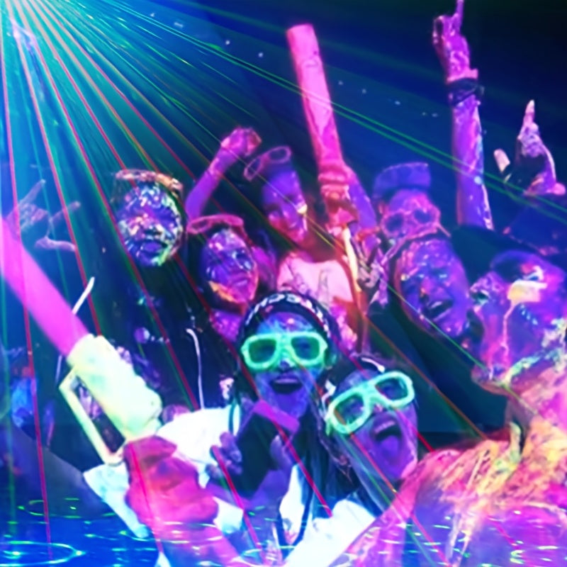 Proyector de Luces para Fiesta de Discoteca 3-en-1 con Control Remoto - Estroboscópico Multipatrón, Proyección de Estrellas Activada por Voz y Luces de Ambiente Coloridas para el Hogar, Halloween, Navidad, Clubes, Bares y Decoración de Karaoke, Luces de
