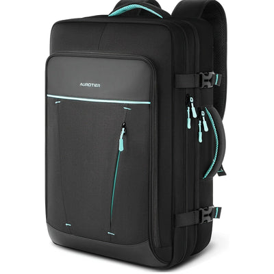 Mochila para controlador DJ AUROTIER, compatible con DDJ-FLX4/200/400/REV1 - Compartimento resistente para laptop, almacenamiento acolchado ajustable para cables/micrófonos, bolsillos de malla reforzados y cierres con candado, mochila de viaje ligera con