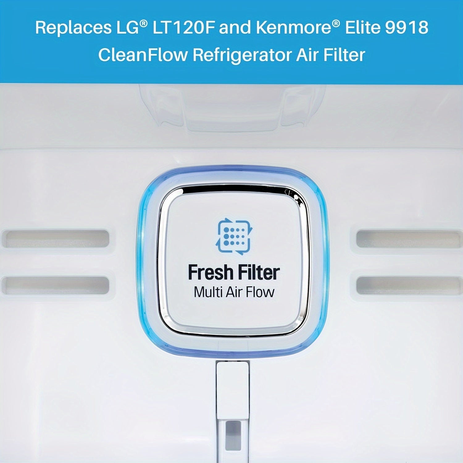 3 unidades Filtros de aire para refrigeradores, Filtros de carbón activado de alta eficiencia, con material PC, para LG LT120F, Kenmore Elite 469918, Compatible con ADQ73214404, 9918, 46-9918, ADQ73214402, ADQ73334008, ADQ73214403, Se adapta a selectos r