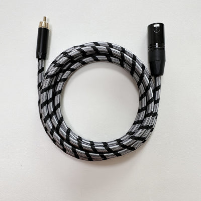 Cable de micrófono RCA a XLR de forma redonda, conector macho a hembra, compatible con Ethernet Cat 5e, con conector flexible para mezclador amplificador a micrófono de condensador.