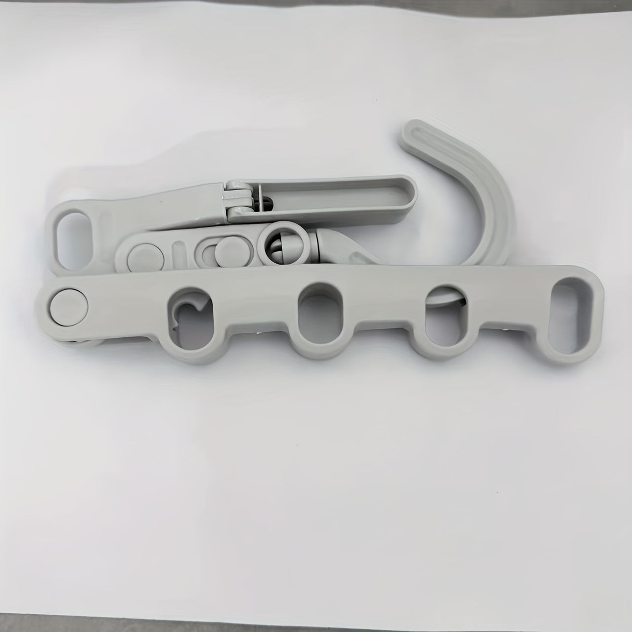 1 gancho plegable para ropa con 5 ganchos ergonómicos - Colgador portátil, ahorrador de espacio y duradero para viajes, hoteles, residencias y uso en interiores, colgadores para ropa, esenciales para dormitorios, diseño multigancho, opciones versátiles d