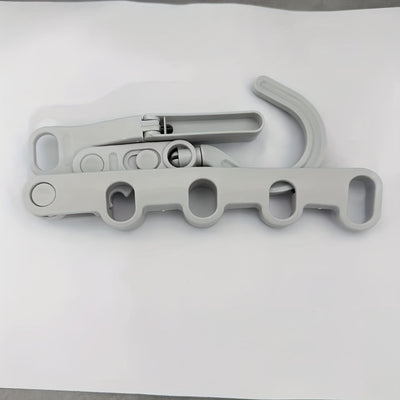 1 gancho plegable para ropa con 5 ganchos ergonómicos - Colgador portátil, ahorrador de espacio y duradero para viajes, hoteles, residencias y uso en interiores, colgadores para ropa, esenciales para dormitorios, diseño multigancho, opciones versátiles d