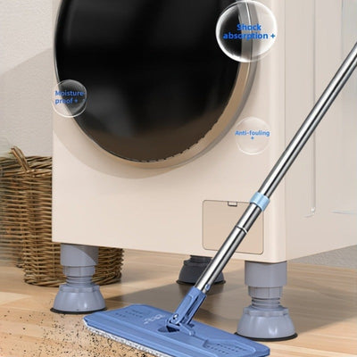 4 piezas/SET Base ajustable de altura para lavadora y secadora, almohadilla de plástico anti-vibraciones, base impermeable para electrodomésticos y muebles, compatible con lavadora, secadora, refrigerador, sofá, silla