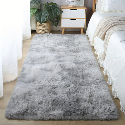 Un tapete de felpa suave, tapete esponjoso antideslizante para la cabecera de la cama, tapete navideño con diseño de nudo, adecuado para decoración de dormitorio y sala de estar, tapete amigable para mascotas, decoración del hogar, decoración de la habit