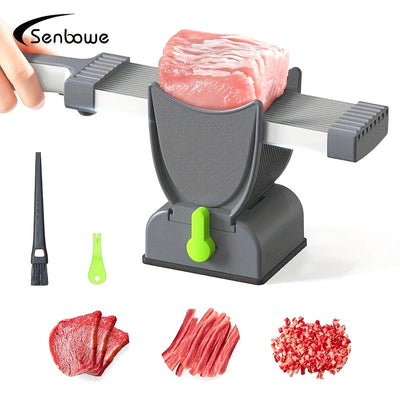 Juego de cortador de carne manual SENBOWE, cortador de carne de cocina ABS para carne de vaca, salmón, cordero, verduras, sin carga, no requiere batería, para cocinar, barbacoa, platos calientes