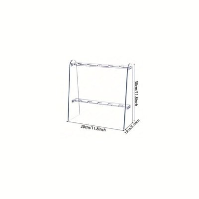 1pc Soporte para Copas de Vino Transparente y Resistente - Organizador Vertical Ahorrador de Espacio, Compatible con Champán, Martini, Highball, Copa Flauta, Vino Tinto - Ideal para Bar en Casa, Restaurante o Fiestas - Diseño Duradero y Fácil de Limpiar