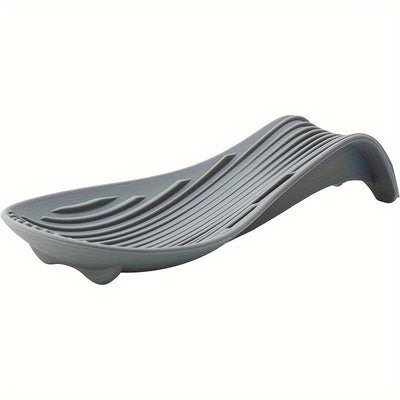 1pc Soporte de Cuchara de Silicona para Estante, Bandeja de Almacenamiento de Cuchara Individual, Platos Multifuncionales de Cocina, Utensilios de Mesa, Herramientas de Cocina, Accesorios de Cocina para Restaurantes