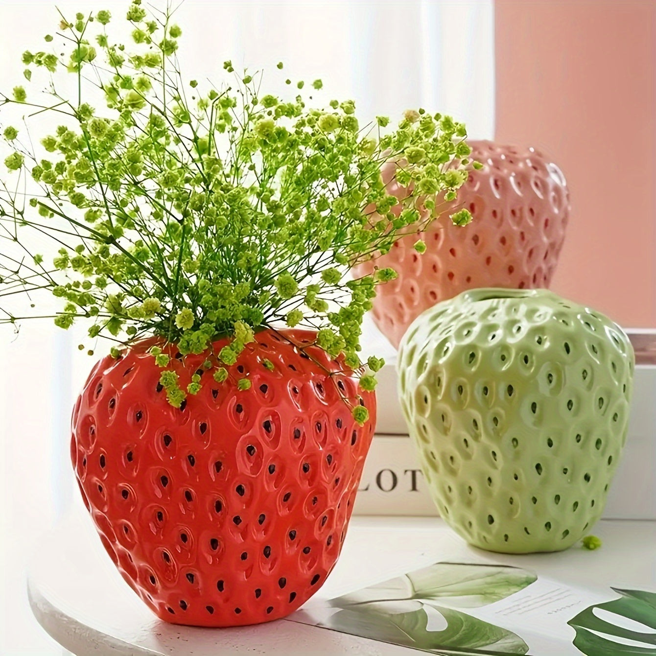 1pc/Jarrón de Flores Estilo Nórdico Hecho a Mano con Diseño Creativo y Lindo, Ideal para Sala, Escritorio y Decoración Floral - Regalo Perfecto para Fiestas, Festivales, Estudio, Balcón o Jardín, Arreglos Florales Secos