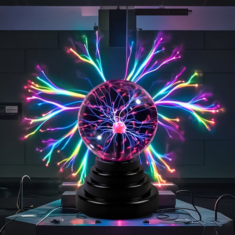Luz nocturna LED, bola mágica con control remoto, alimentada por USB, montaje independiente, color sólido, para regalos de Navidad y cumpleaños, iluminación ajustable, material plástico, exhibición de mesa, perfecta para decoración de habitaciones.