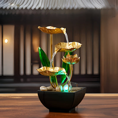 Pequeña Fuente Interior con Circulación Automática, Humidificador Decorativo de Escritorio para Sala de Estar y Dormitorio, Artesanías Relajantes