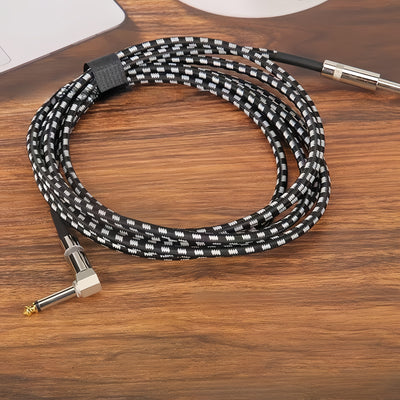 Cable de conexión de guitarra de alta gama, masculino a masculino, recto, 1,5 metros, 3 metros, 6 metros, guitarra eléctrica, bajo, folk, caja de guitarra eléctrica, línea de reducción de ruido, línea de audio.