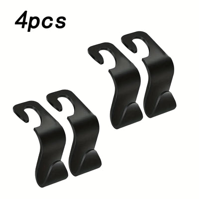 2/4pcs Gancho para Respaldo de Asiento de Coche, Almacenamiento Interior del Coche