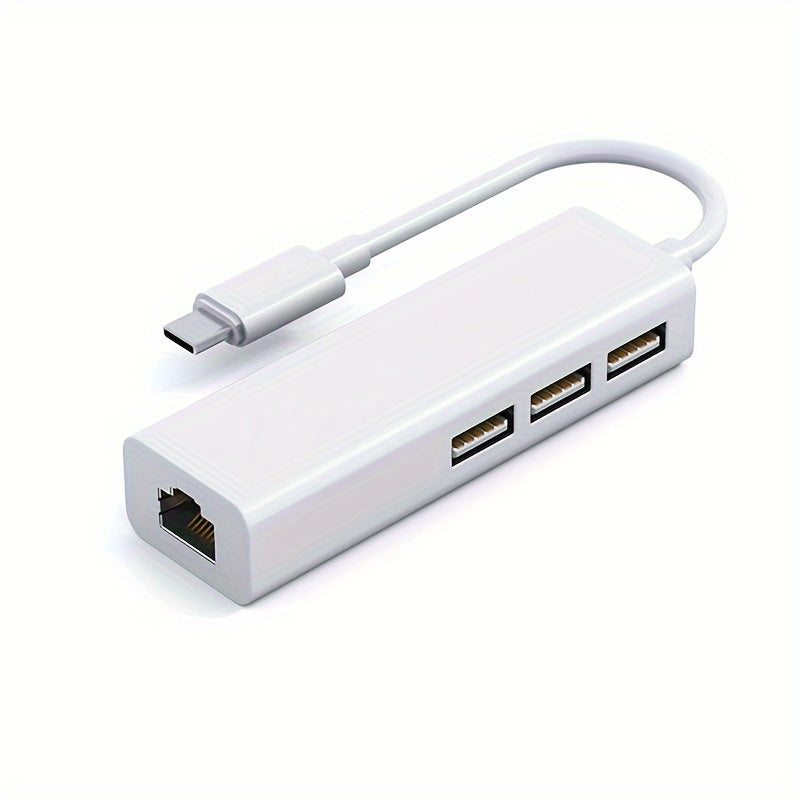 Adaptador de red Gigabit USB tipo C a RJ45, concentrador sin controlador de 100 Mbps, adaptador de cable de red USB C a Ethernet, adaptador de red USB-C a Gigabit