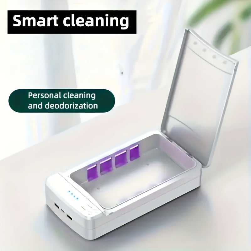 New Caja de Desinfección Portátil USB, Ideal para Aparatos Dentales, Herramientas de Uñas, Audífonos y Más – Solución Perfecta para el Hogar y Viajes