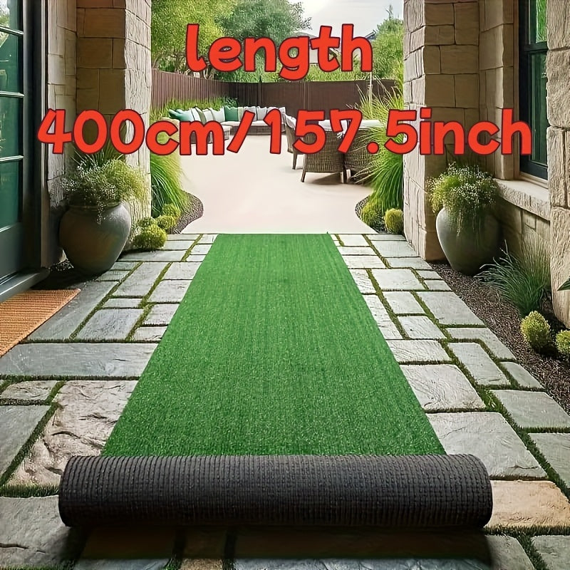 Pasto Artificial Extra Grande 400x50cm (1312x164ft²) - Realístico para Exterior/Interior, Turf de Pasto Plástico Resistente para Bodas, Jardín, Patio, Playground, Camping - Instalación Fácil Sin Herramientas, Mantenimiento Bajo para Todo Clima, Perfecto