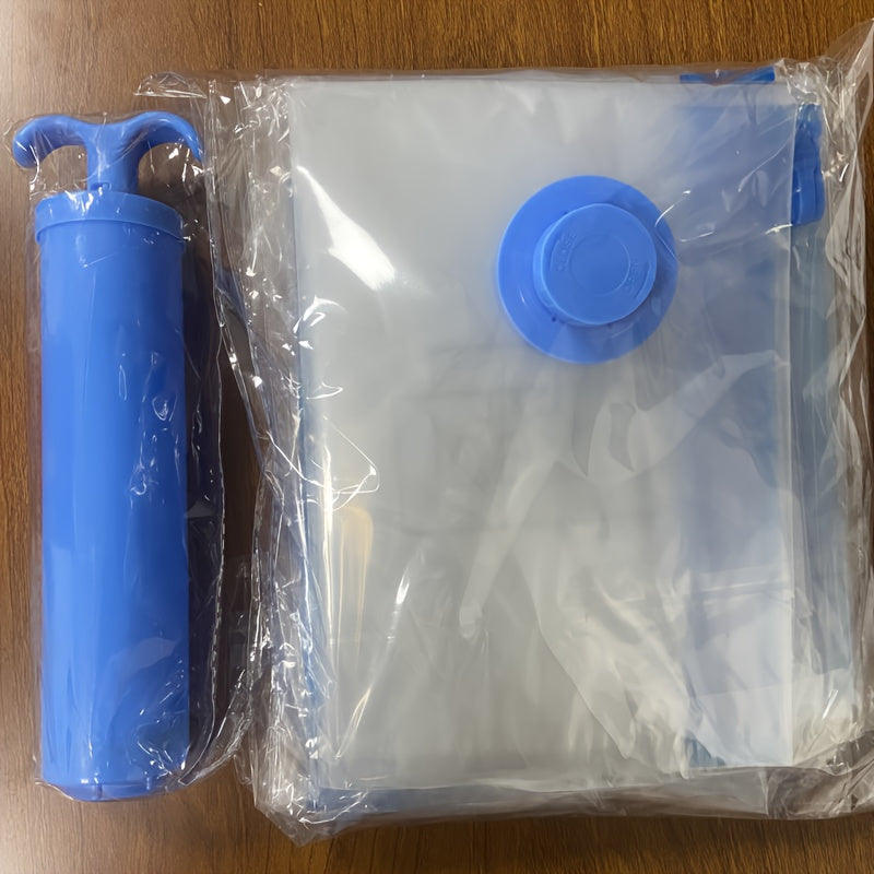 Juego de 4 Bolsas de Almacenamiento al Vacío Extra Grandes 40x60cm - Herméticas, Antipolvo y Ahorradoras de Espacio para Ropa, Cama, Dormitorios, Armarios y Mudanzas