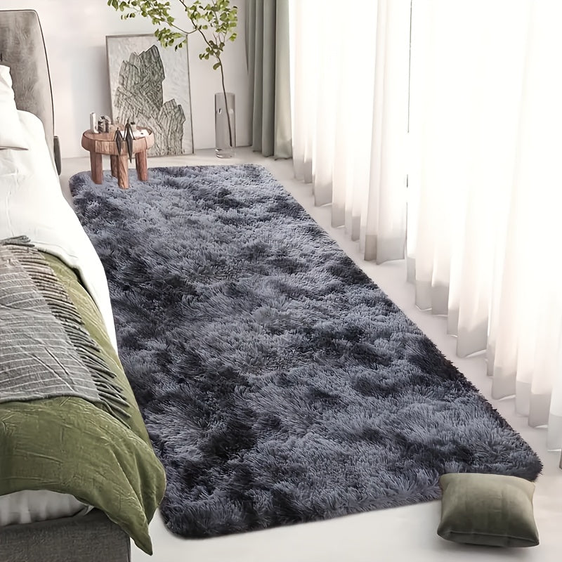 Alfombra de felpa suave y lujosa - Antideslizante, lavable a máquina, resistente a decoloración, para sala, dormitorio, baño - Decoración para el hogar