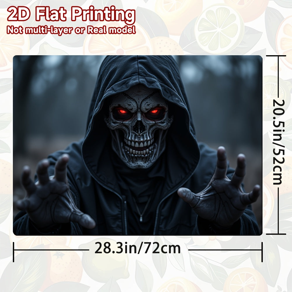 1pc Protector de Estufa para Halloween - Cubierta Espeluznante con Ojos Rojos Luminosos, Resistente a Arañazos y Calor - Apto para Cocinas de Gas/Eléctricas, Lavadoras, Secadoras - Decoración Fácil de Limpiar para Cocinas Temáticas de Terror, Accesorio F