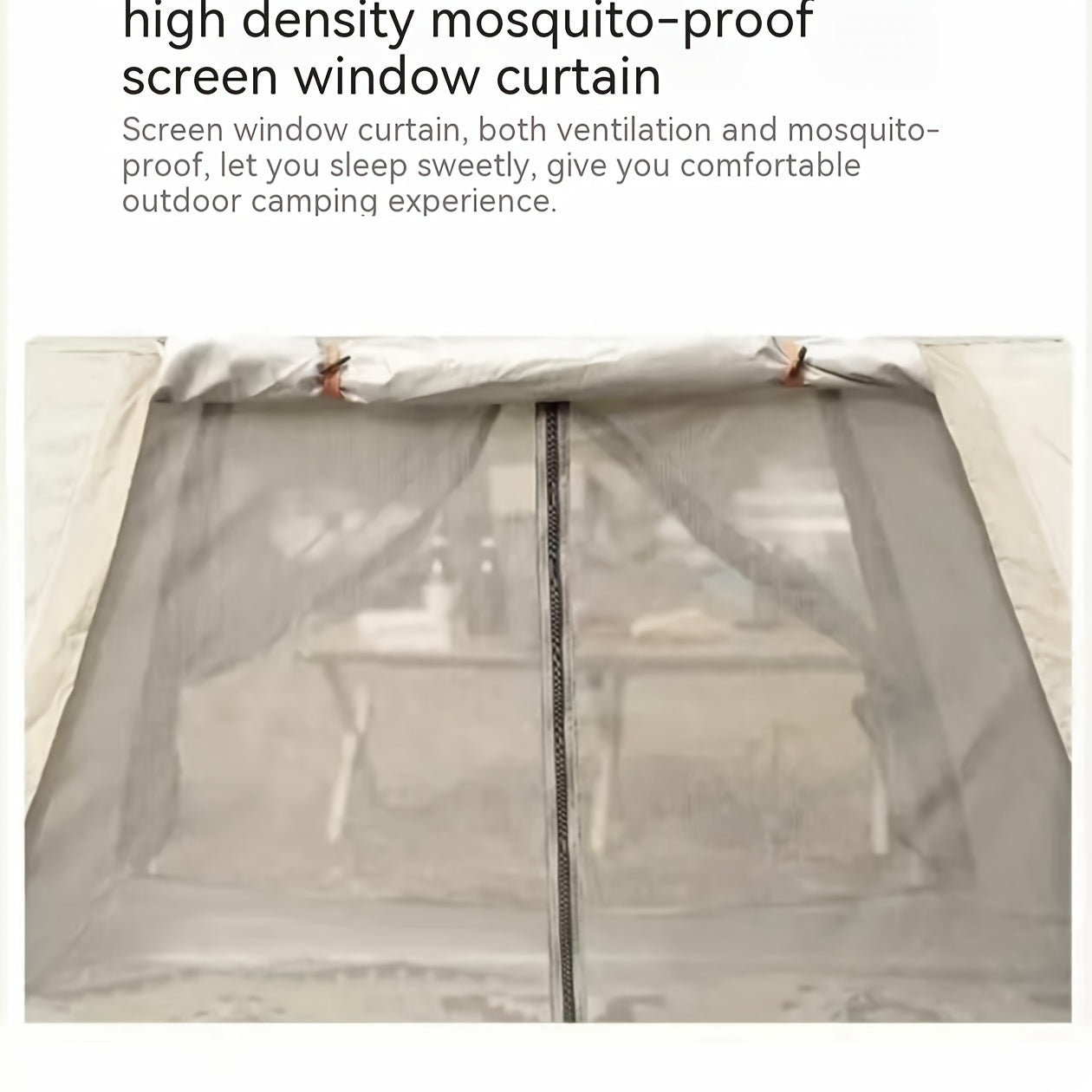 Tienda de Campaña para 8 Personas con Toldo - Montaje Rápido, Mosquitera, A Prueba de Viento, Todo-Tiempo, Beige, Protección UV, Sombra de Múltiples Bandas, Tela Oxford Duradera, Perfecta para Aventuras al Aire Libre, Accesorios para Campistas