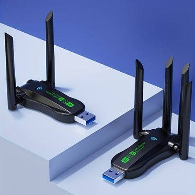 Un Potente Repetidor de Adaptador Wi-Fi USB - Amplificador de Red Inalámbrica de Doble Antena de 300Mbps, Convertidor de Wi-Fi Portátil para Escritorio, Refuerzo de Señal Estable para el Hogar, Cobertura Completa de Red, Adaptador de Alimentación USB con
