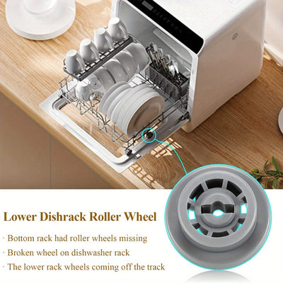 Kit de Repuesto de Rueda Inferior para Lavavajillas de 8 Piezas - Compatible con Samsung, Mecanismo de Deslizamiento Suave, Mejora la Estabilidad y Eficiencia, Piezas OEM 2002711, AP4342187, PS4222532, Accesorio para Electrodomésticos de Cocina|Diseño Mo
