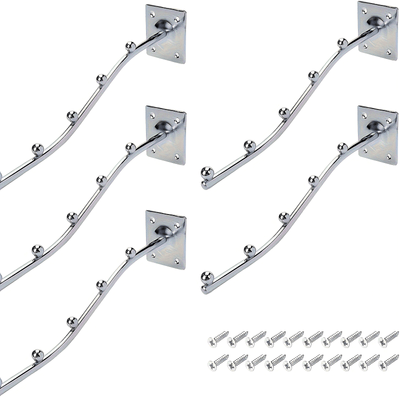 5 piezas de ganchos colgantes de metal contemporáneos para pared con 5 cuentas, incluye tornillos, para exhibir ropa