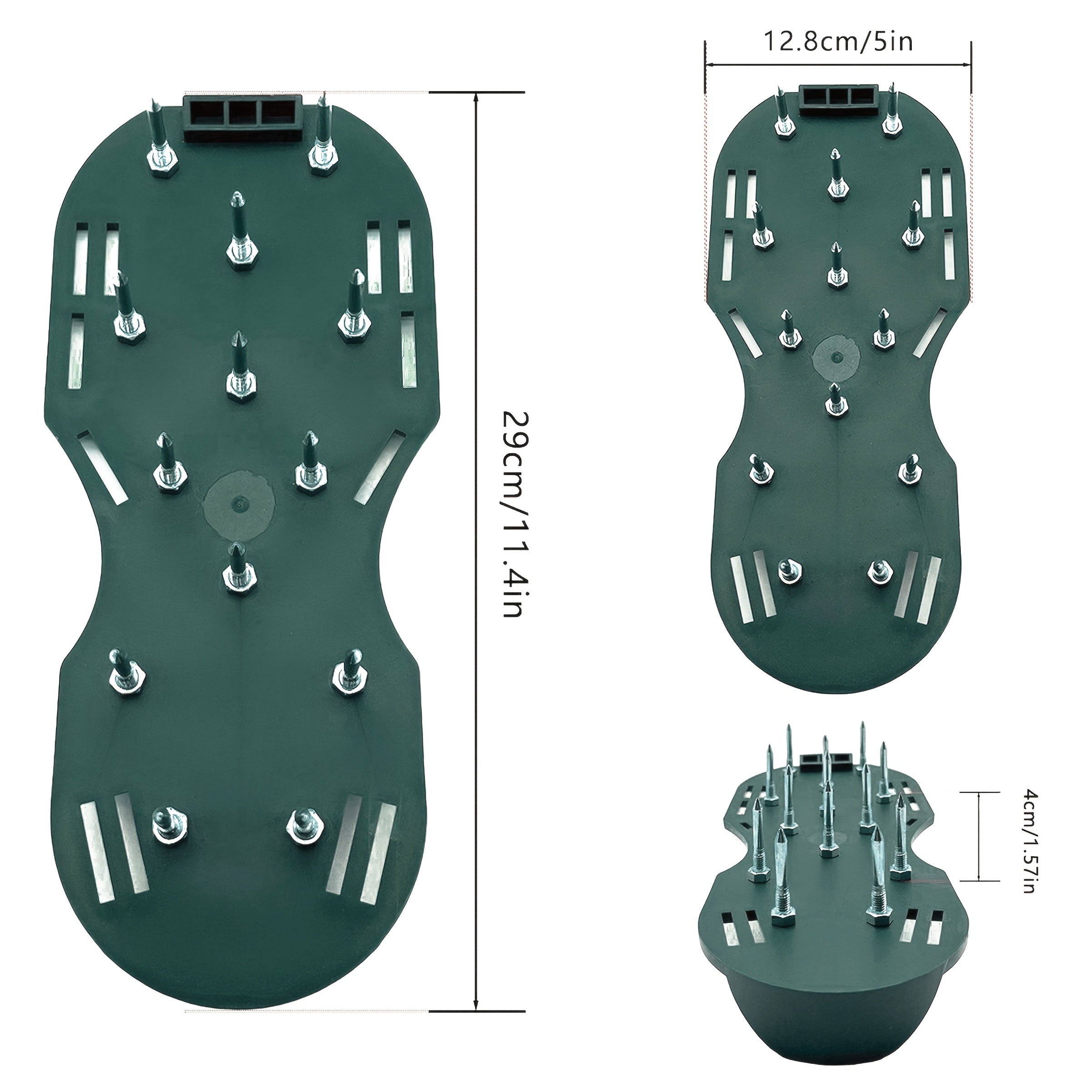 Zapatos Antideslizantes con Púa de Acero de 42mm | Correas Ajustables de Zinc + Base Duradera de PP | Herramienta para Nivelación en Jardín y Epoxi [Diseño Resistente]