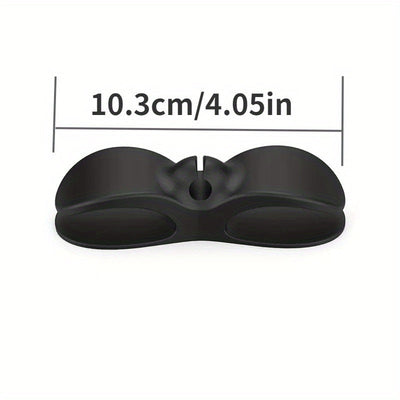 10pcs Clips Organizadores de Cables para Electrodomésticos de Cocina - Gestión de Cables Segura y Ordenada para Freidoras de Aire, Máquinas de Café, Batidors - Soportes de Cables de Plástico Ajustables en Negro y Blanco, Diseño Montado en la Pared para u