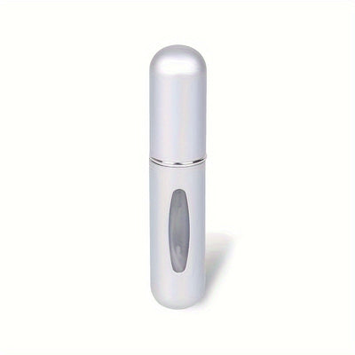 Un frasco de maquillaje portátil con una capacidad de 5 ml en la parte inferior, que se puede rellenar y reutilizar como un mini frasco de spray para perfume.