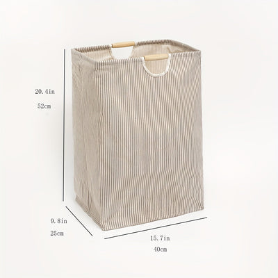 Cesto De Lavandería Plegable De 1 Pieza, Cesto De Ropa Con Asas, Cesto Grande Para Guardar Ropa, Toallas Y Juguetes En La Familia Y En El Dormitorio, Organizador De Lavandería Y Almacenamiento Para Baño, Dormitorio Y Lavadero