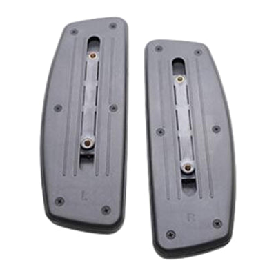 Par de reposabrazos de repuesto para silla de oficina, plástico duradero antideslizante, ajuste universal, negro, sin necesidad de montaje para silla de oficina.