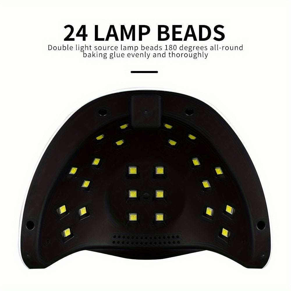 Luz LED para uñas 10T, luz para uñas para hogar y salón, secador de uñas LED con sensor automático/3 configuraciones de temporizador para esmalte de gel, herramienta profesional para arte de uñas y uñas de los pies.