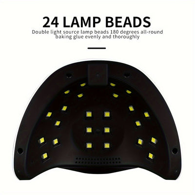 Luz LED para uñas 10T, luz para uñas para hogar y salón, secador de uñas LED con sensor automático/3 configuraciones de temporizador para esmalte de gel, herramienta profesional para arte de uñas y uñas de los pies.