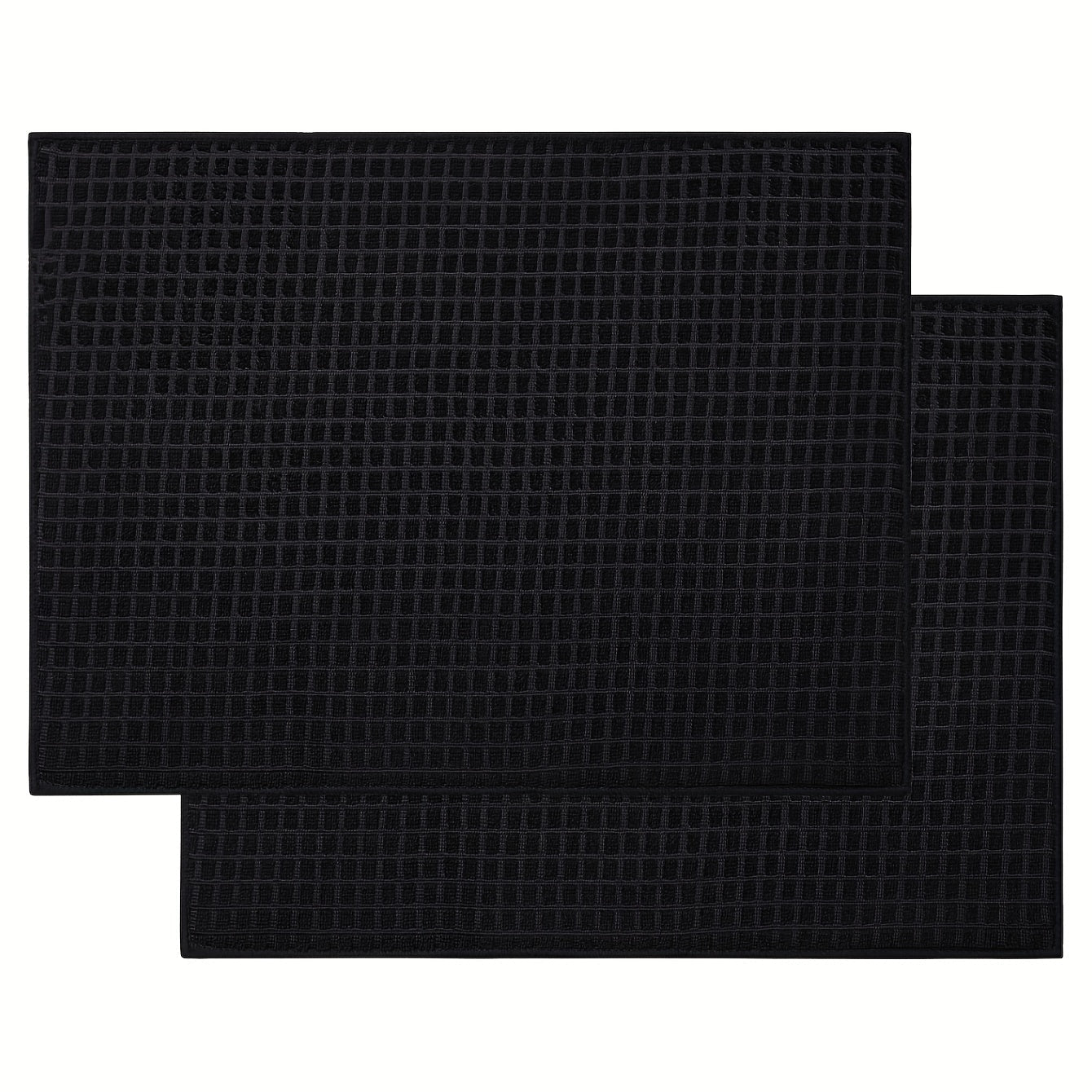 1 pieza, Alfombrilla de drenaje, Tapete de secado de platos de microfibra, Escurridor de platos súper absorbente para cocina, Alfombrilla de secado negra, Reversible y de secado rápido, Suministros de cocina