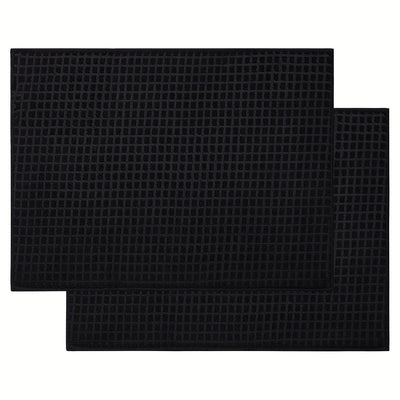 1 pieza, Alfombrilla de drenaje, Tapete de secado de platos de microfibra, Escurridor de platos súper absorbente para cocina, Alfombrilla de secado negra, Reversible y de secado rápido, Suministros de cocina