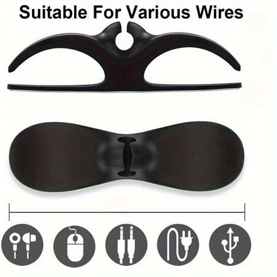 Un conjunto de 10 clips organizadores de cables, un dispositivo de almacenamiento de cables adhesivo para electrodomésticos de cocina, adecuado para clips de gestión de cables de freidor de aire, máquinas de café y licuadoras - No se requiere batería.
