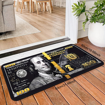 1pc Alfombra Suave de Área del Dólar Americano - Ideal para salones, baños, dormitorios, salas de juegos, habitaciones universitarias - Tapetes de piel sintética linda - Lavable en máquina - Decoración Interior - Decoración del Hogar
