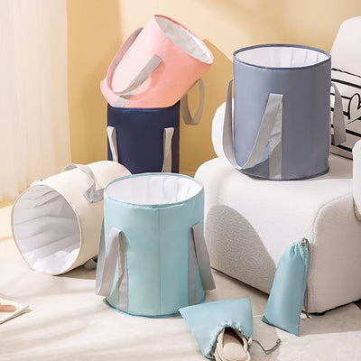 Baño de Pies Portátil y Plegable - Sin Necesidad de Energía, Material PEVA sin Olores, Diseño Ligero y Duradero para Cuidado en Casa, Viajes, Hombres y Mujeres - Experiencia Spa Higiénica Fácil de Limpiar, Almacenamiento Compacto, Asas Resistentes, Ahorr
