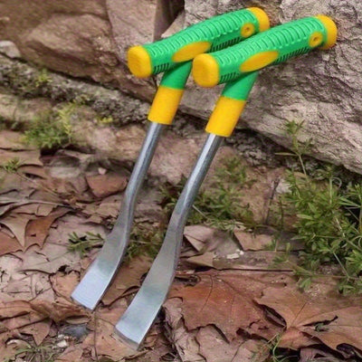 ¡Fácil para Principiantes y Expertos! Juego de 2 Pala 3 en 1 con Mango Bicolor de Acero Inoxidable Reforzado – Ideal para Plantar, Cosechar y Jardinería (8)