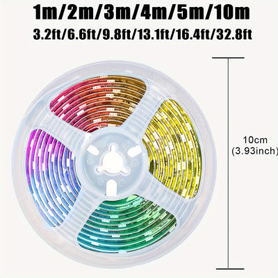 Tira de luces LED RGB de carga USB 5V 3535 con 44 teclas, fuente de alimentación USB FÁCIL de INSTALAR, cambio de color RGB con fuente de alimentación de 5V, luces LED RGB adecuadas para iluminación de escenario, decoración del hogar, fiestas y festivale