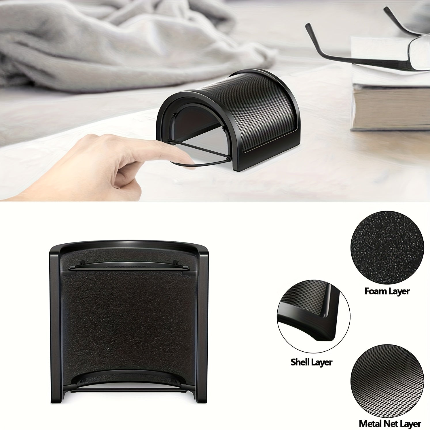 Ventilador de viento y filtro de pop TAVOSOP mejorado - Cubierta de malla metálica ajustable para grabaciones sin manos, reduce el ruido del viento y mejora el tono de bajo, compatible con la mayoría de los micrófonos, ventilador de viento, mejora del au