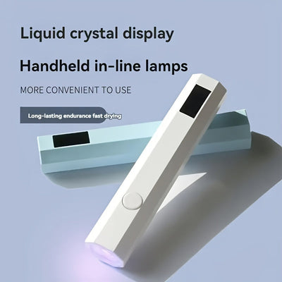 Lámpara de mano mini rápida de secado, luz de manicura portátil LED, carga rápida USB, lámpara de curado de manicura para hogar/viajes, crea tus propias uñas.