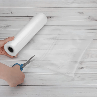 6-Conjunto de Bolsas de Sellado al Vacío Fresh World - Solución Premium para el Almacenamiento de Alimentos para la Preparación de Comidas, la Cocción al Vacío y la Conservación de la Frescura - 3 Rollos de 27,99x300,0 cm, 3 Rollos de 20,32x300,0 cm, Ese