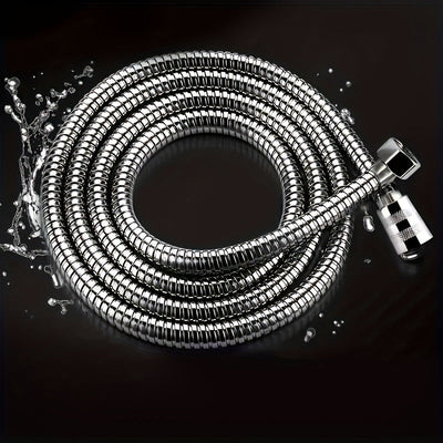 1pc Manguera de Ducha de Acero Inoxidable Resistente - Antiatascos y Anti-fugas con Conexión G1/2, Tubo Flexible a Alta Presión para Bañera, Lavado de Mascotas o Ducha - Fácil Instalación, Tubería Corrosiva para Uso Doméstico o Comercial, Accesorio Versá