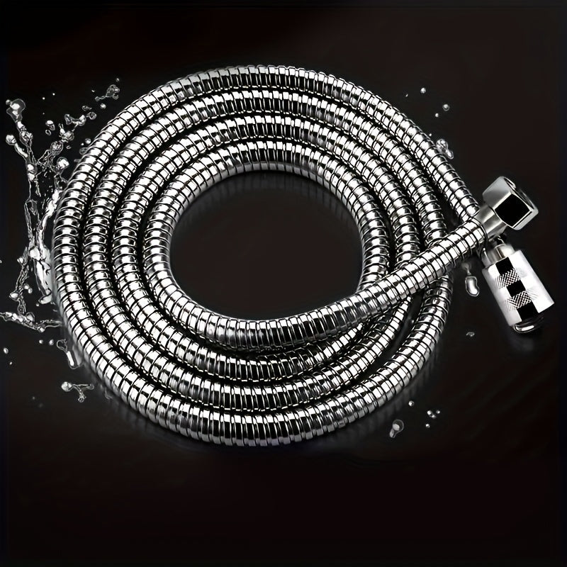 1pc Manguera de Ducha de Acero Inoxidable Resistente - Antiatascos y Anti-fugas con Conexión G1/2, Tubo Flexible a Alta Presión para Bañera, Lavado de Mascotas o Ducha - Fácil Instalación, Tubería Corrosiva para Uso Doméstico o Comercial, Accesorio Versá