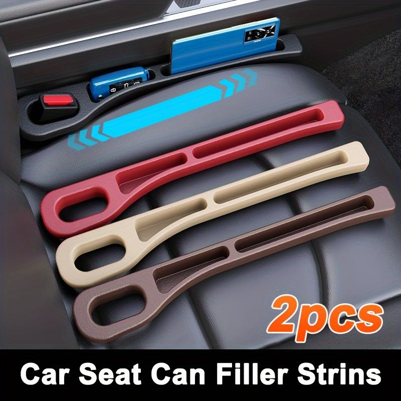2 piezas de tiras de relleno de huecos de asientos de coche - Solución de almacenamiento a prueba de fugas y caídas para la organización en el interior del coche, organizador de huecos de asientos universal con diseño anti-caída para artículos pequeños,